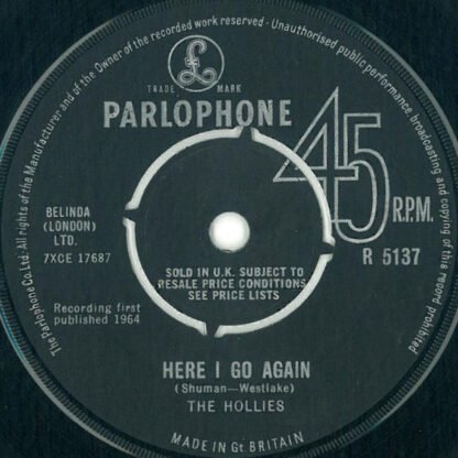 The Hollies - Here I Go Again (7", Single)