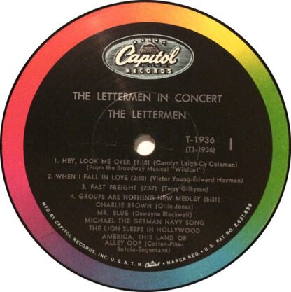 The Lettermen - The Lettermen In Concert (LP, Mono, Scr) - Image 3