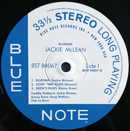 Jackie McLean - Bluesnik (LP, Album, RE, 180) - Image 3