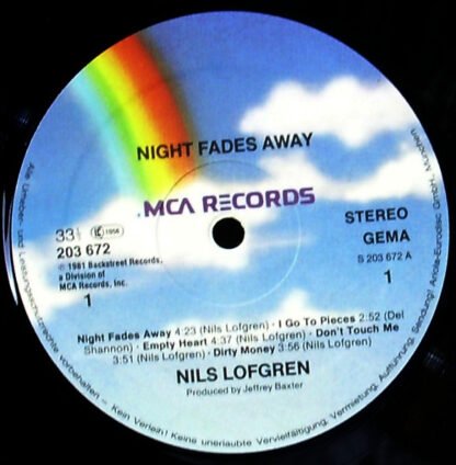 Nils Lofgren - Night Fades Away (LP, Album) - Image 3