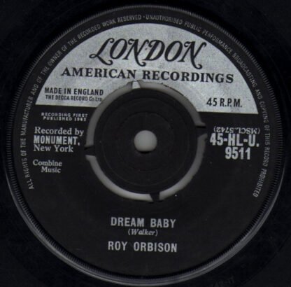 Roy Orbison - Dream Baby (7", Single)