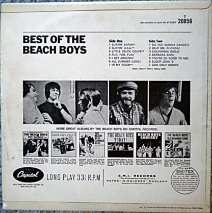 The Beach Boys - Best Of The Beach Boys (LP, Comp, Mono) - Image 2