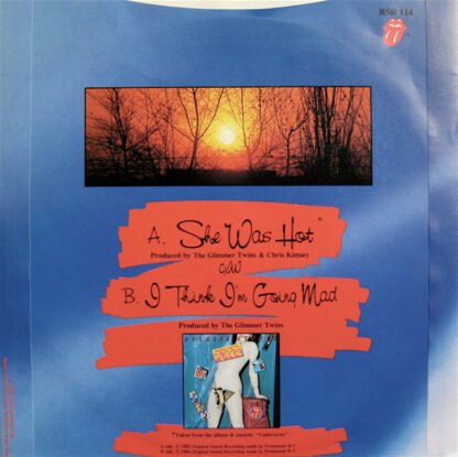 Rolling Stones* - She Was Hot (7", Single, Pus) - Image 2