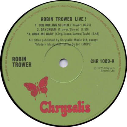 Robin Trower - Robin Trower Live! (LP, Album) - Image 3