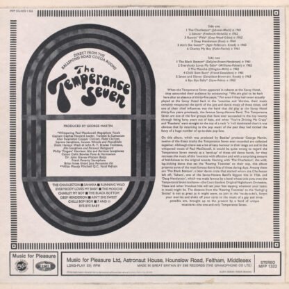 The Temperance Seven - Direct From The Ballspond Road Cocoa Rooms (LP, Album, Comp) - Image 2