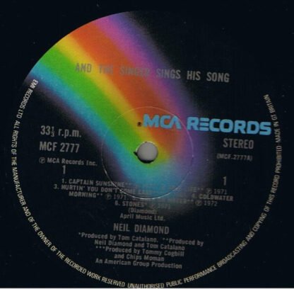 Neil Diamond - And The Singer Sings His Song (LP, Comp) - Image 3