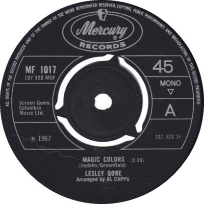 Lesley Gore - Magic Colors (7", Single, Mono)