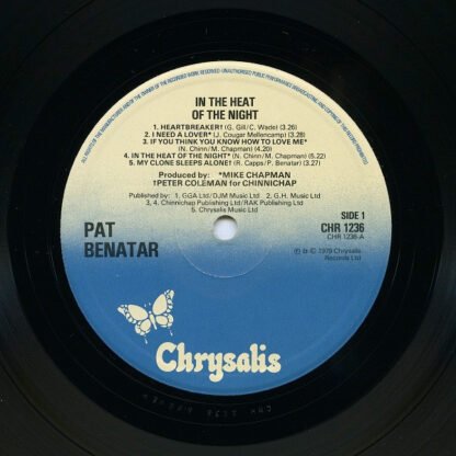 Pat Benatar - In The Heat Of The Night (LP, Album) - Image 3