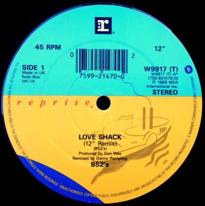 The B-52's - Love Shack (12", Single) - Image 3