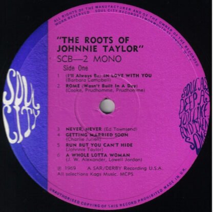 Johnnie Taylor - The Roots Of Johnnie Taylor (LP, Comp, Mono) - Image 3