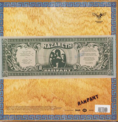 Nazareth (2) - Rampant (LP, Album, RE, Emb) - Image 2