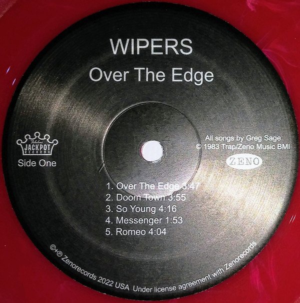 Wipers Over The Edge (LP, Album, RE, RM, Mag + LP, S/Sided, Etch, Pin