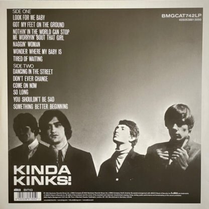 The Kinks - Kinda Kinks (LP, Album, RE) - Image 2