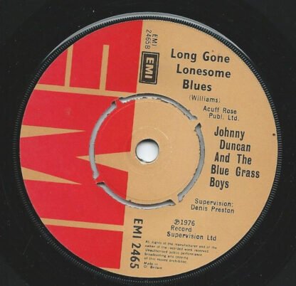 Johnny Duncan And The Blue Grass Boys* - Last Train To San Fernando (7", Single) - Image 2