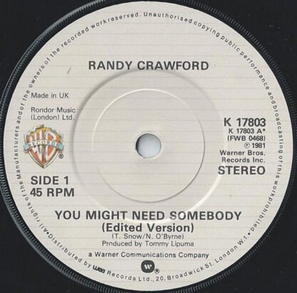 Randy Crawford - You Might Need Somebody (7", Single) - Image 3