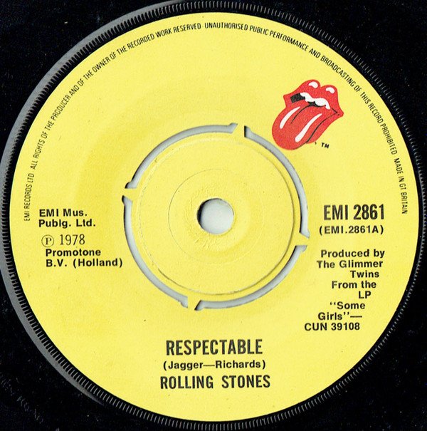 The Rolling Stones - Respectable (7", Single) - Image 3