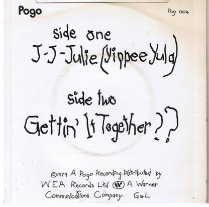 Julie And Gordon* - J-J-Julie (Yippee Yula) (7", Single) - Image 2