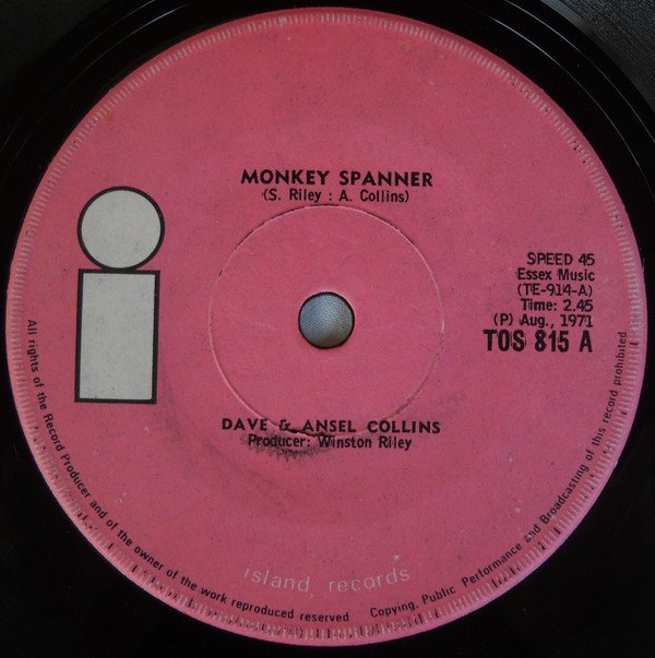 Dave & Ansel Collins - Monkey Spanner (7", Single)