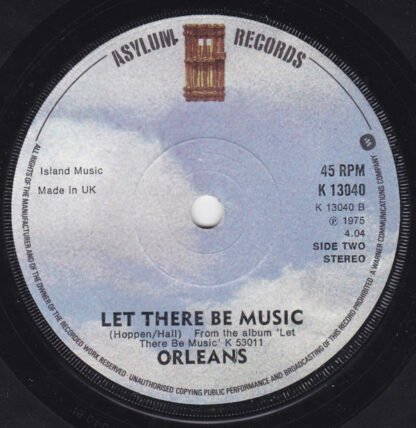 Orleans - Dance With Me / Let There Be Music (7", Single, RE) - Image 2