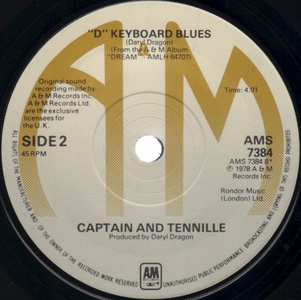 Captain And Tennille - You Never Done It Like That (7") - Image 2