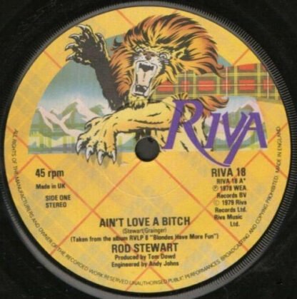 Rod Stewart - Ain't Love A Bitch (7", Single, Sol)