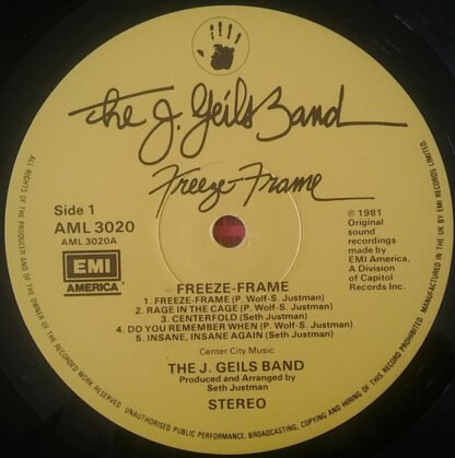 The J. Geils Band - Freeze-Frame (LP, Album) - Image 3