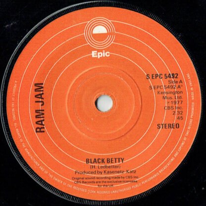 Ram Jam - Black Betty (7", Single)