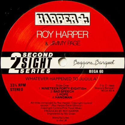 Roy Harper & Jimmy Page - Whatever Happened To Jugula? (LP, Album) - Image 3