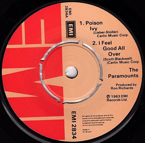 The Paramounts - Poison Ivy (7", EP, Mono) - Image 3