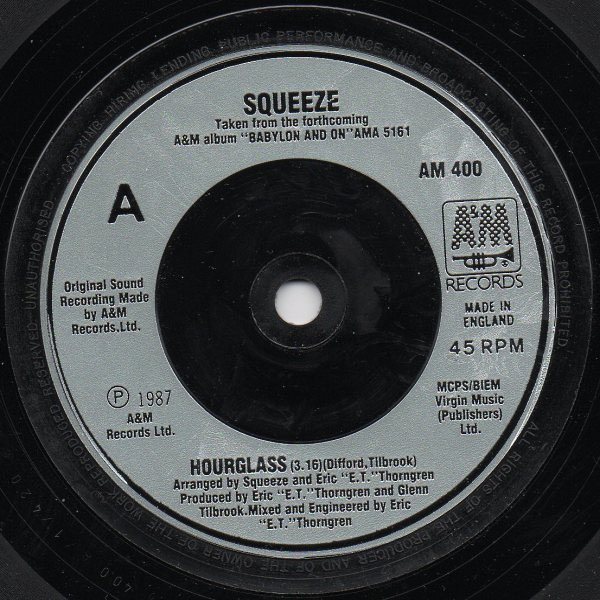 Squeeze (2) - Hourglass (7", Single, Sil) - Image 3
