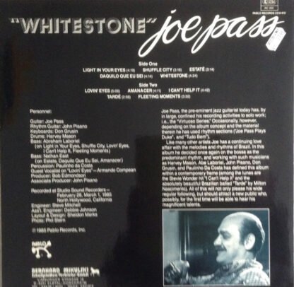 Joe Pass - Whitestone (LP, Album) - Image 2