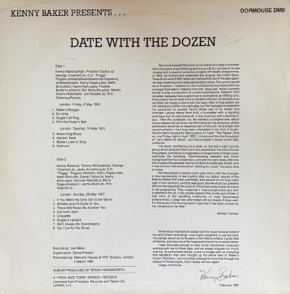 Kenny Baker - Kenny Baker Presents... Date With The Dozen (LP, Album, RM) - Image 3