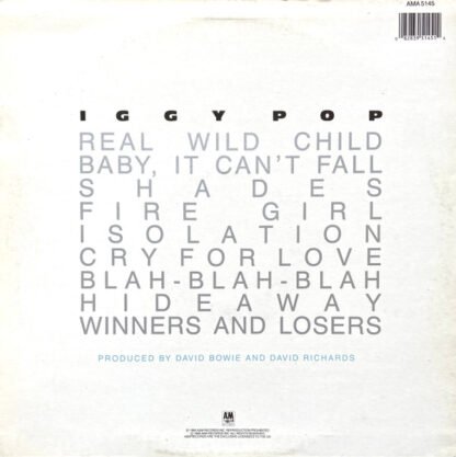 Iggy Pop - Blah-Blah-Blah (LP, Album) - Image 2