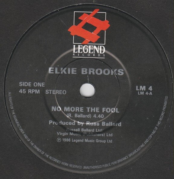 Elkie Brooks - No More The Fool (7", Single) - Image 3