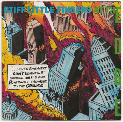 Stiff Little Fingers - At The Edge (7", Single, Blu)