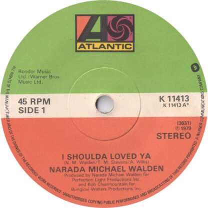 Narada Michael Walden - I Shoulda Loved Ya (7", Single)