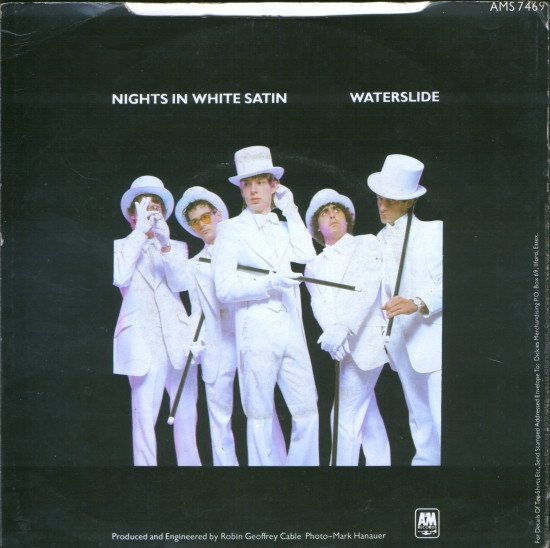 The Dickies - Nights In White Satin (7", Single, M/Print, Whi) - Image 2
