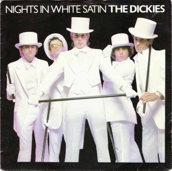 The Dickies - Nights In White Satin (7", Single, Whi)