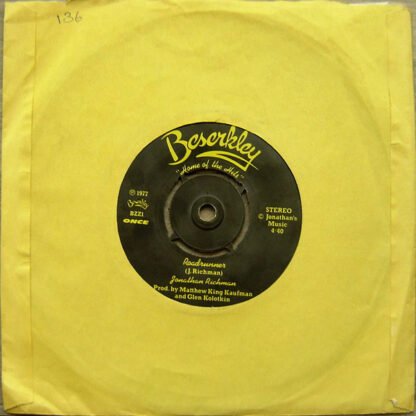 Jonathan Richman / The Modern Lovers - Roadrunner (7", Single, Com) - Image 3