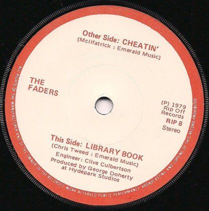 The Faders* - Cheatin' / Library Book (7", Single) - Image 3