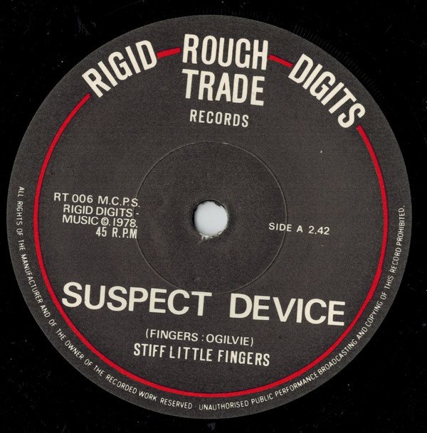 Stiff Little Fingers - Suspect Device (7", Single, RE) - Image 3