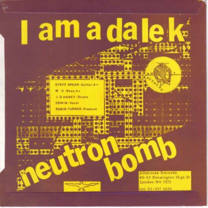 The Art Attacks - I Am A Dalek (7", Single) - Image 2