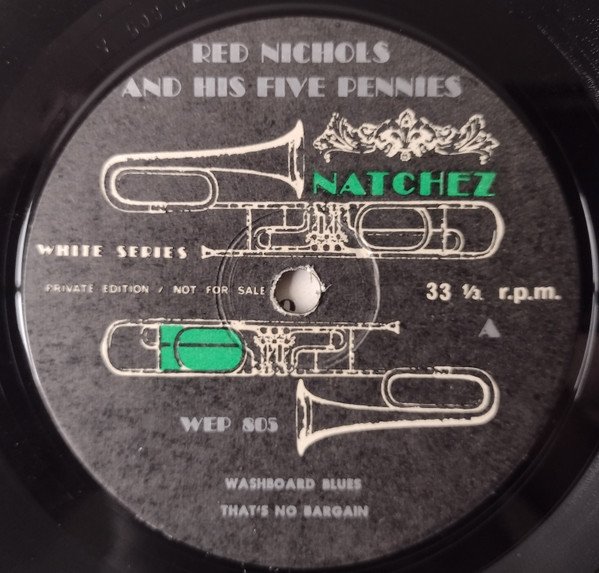 Red Nichols And His Five Pennies - Rare Red (7", EP, Promo) - Image 3