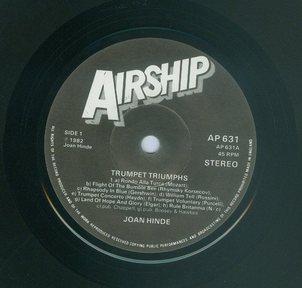 Joan Hinde - Trumpet Triumphs (7") - Image 3