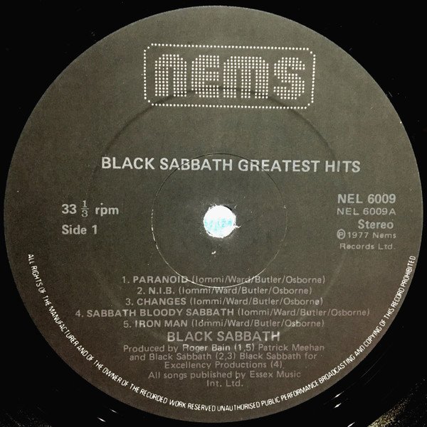 Black Sabbath - Greatest Hits (LP, Comp) - Image 3