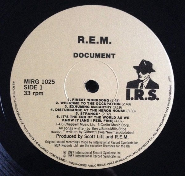 R.E.M. - Document (LP, Album) - Image 3