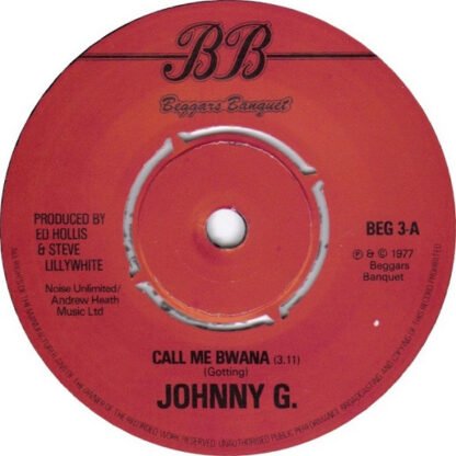 Johnny G - Call Me Bwana! (7", Single) - Image 3