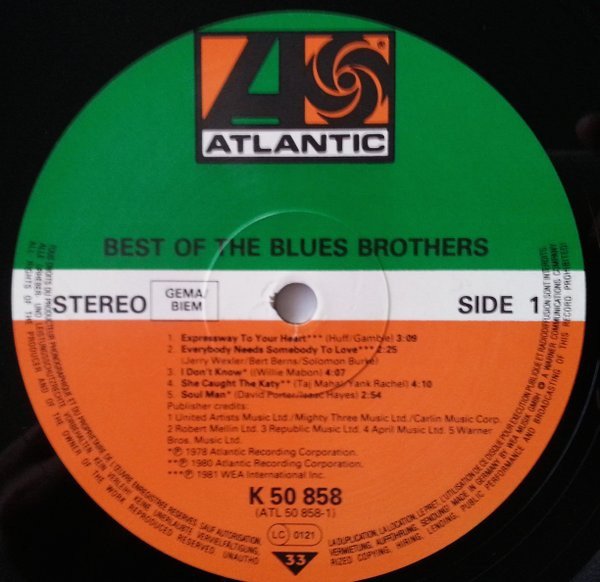 The Blues Brothers - Best Of The Blues Brothers (LP, Comp, RE) - Image 3