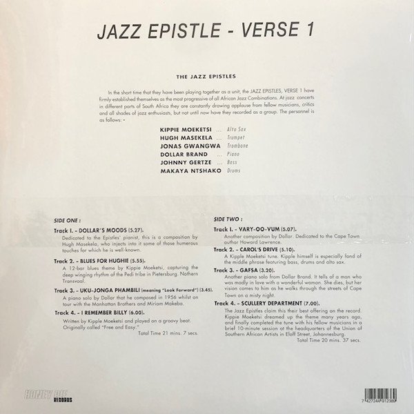 The Jazz Epistles - Jazz Epistle - Verse 1 (LP, Album, RE) - Image 2
