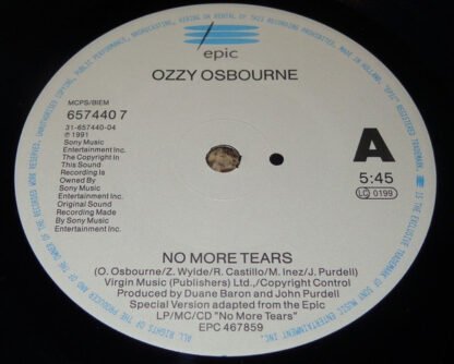 Ozzy Osbourne - No More Tears (7", Single, Sol) - Image 3